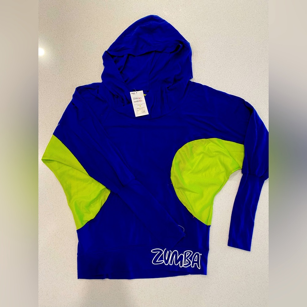 Authentic Zumba hoodie , M, thin cotton - mesh, women, NEW